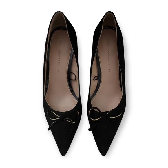 Zara Trafaluc Suede Heels - Picture 2 of 5